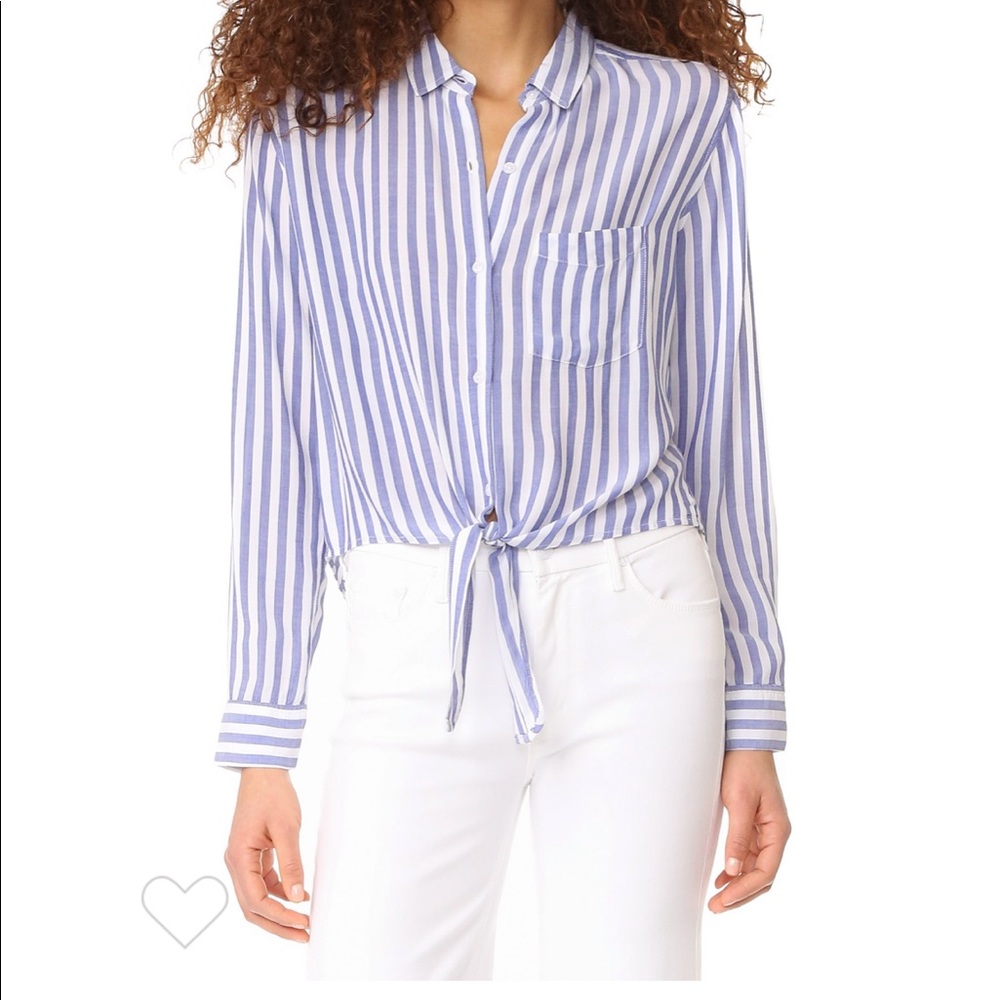 Rails Val Stripe Button Down Shirt - image 1